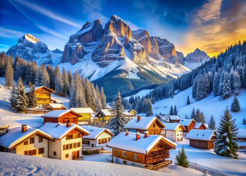 Trafoi, Italy: Breathtaking Winter Alps Village Scene