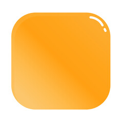 orange glossy button