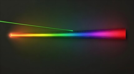 Rainbow Laser Light Beam Dispersion