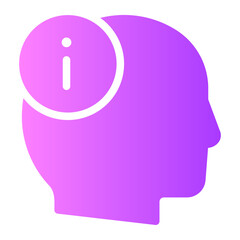 info gradient icon