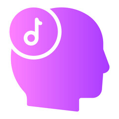 music gradient icon