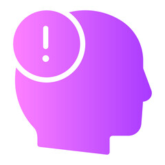 warning gradient icon