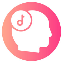 music gradient icon