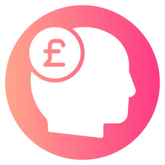 pound gradient icon