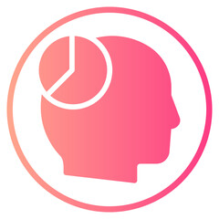 pie chart gradient icon