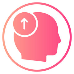 up arrow gradient icon