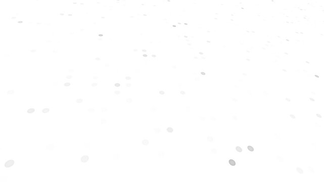 cinematic white background network connection technology with dot motion video footage