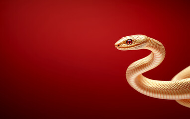 Fototapeta premium Golden snake theme business background