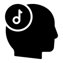 music glyph icon