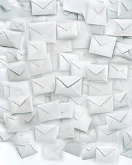 Obraz premium Pile of White Envelopes