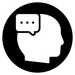 conversation glyph icon
