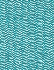 Abstract Teal and White Chevron Pattern Design