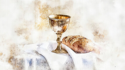  Delicate Watercolor Communion Cup
