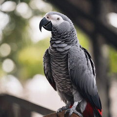 Obraz premium African Grey Parrot