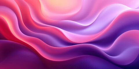 Obraz premium A vibrant abstract background showcasing smooth, flowing waves in shades of pink, purple, and orange.