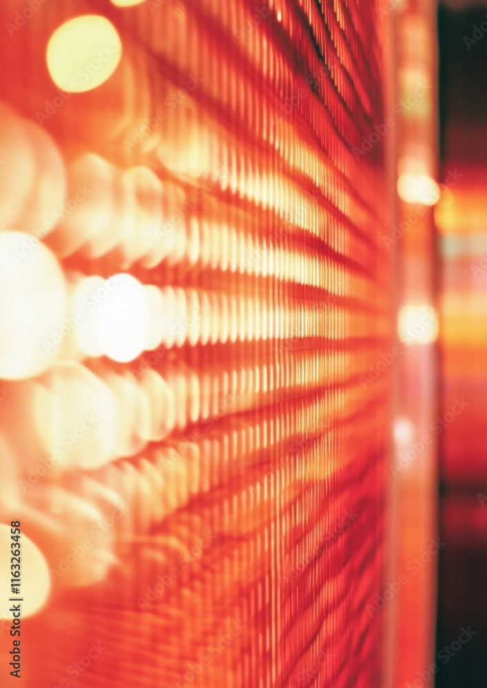 Aufkleber vibrant abstract glowing grid with intricate light patterns