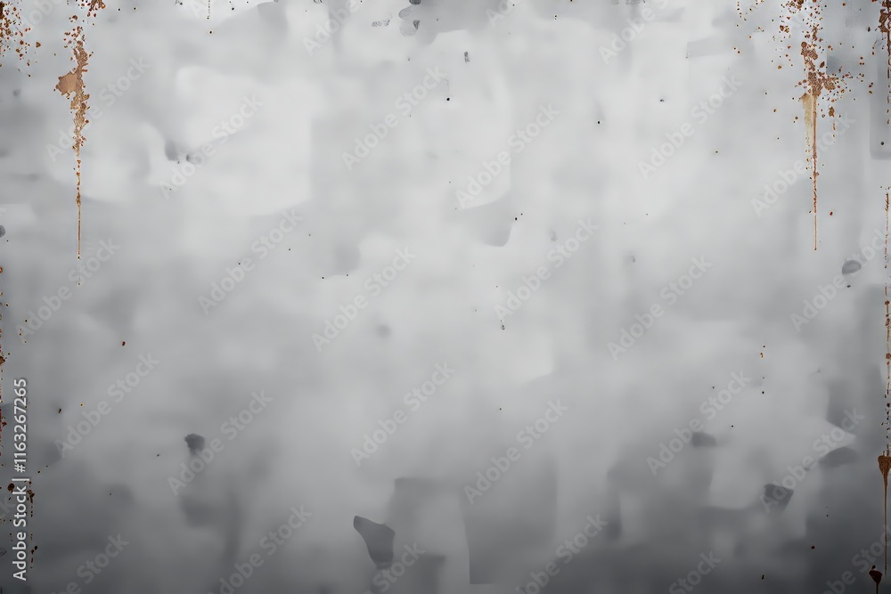 Poster abstract gray background with rust stains on sides, textured appearance, subtle color gradients. con