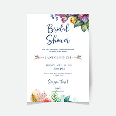 invitations with abstract background for wedding, marriage, bridal shower, birthday, Valentine's day. Invitation template