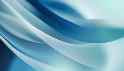 Obraz premium Soft Pastel Flowing Abstract Fabric Texture in Calm Blue Hues and Smooth Curves