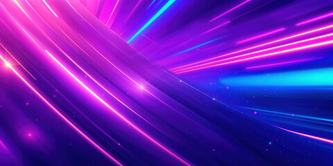 Vibrant abstract background with glowing streaks of purple and pink light, creating a dynamic and energetic atmosphere.