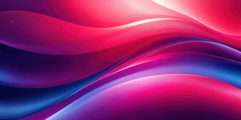 Dynamic waves of pink and blue hues create an ethereal background, evoking a sense of movement and tranquility.