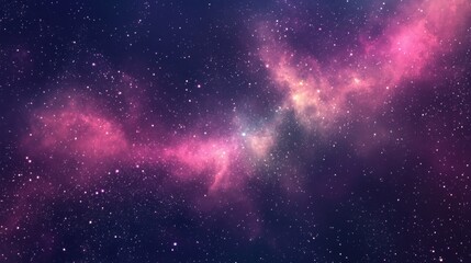 Fototapeta premium Light Purple, Pink vector layout with cosmic stars. Space stars on blurred abstract background with gradient. Smart design for your business advert.