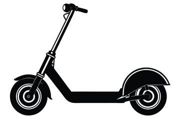 scooter silhouette, scooter bike vector illustration, scooter icon symbol 