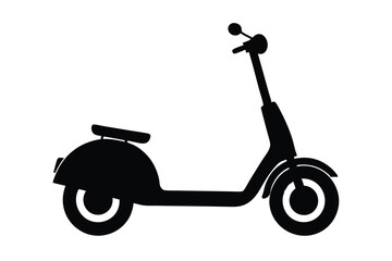 scooter silhouette, scooter bike vector illustration, scooter icon symbol 