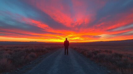 Fototapeta premium desert sunset