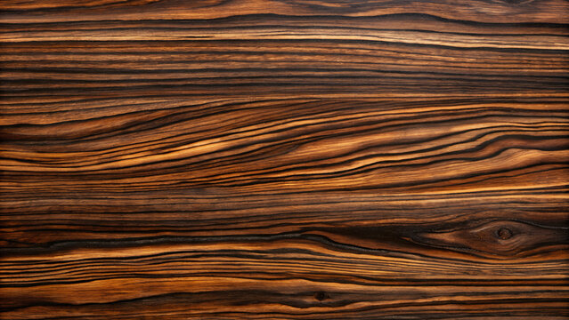 Deep ebony wood texture with rich dark grain lines, showcasing a natural and elegant pattern, perfect for backgrounds, design projects, or wooden surface simulations.