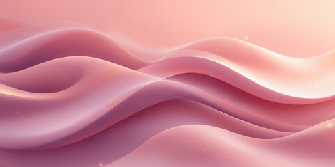 Obraz premium Soft pink and lavender waves create a serene and dreamy abstract background, perfect for artistic projects.