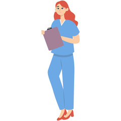People Medical Staff Illustration. World Pharmacist Day Celebration. Flat Vector Character