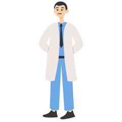 People Medical Staff Illustration. World Pharmacist Day Celebration. Flat Vector Character