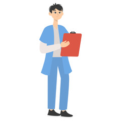 People Medical Staff Illustration. World Pharmacist Day Celebration. Flat Vector Character