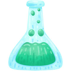 Hand Drawn Cute Laboratory Flask Illustration