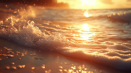  peaceful beach at sunrise