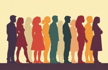 Diverse culture in society and social justice together as a crowd of diverse people representing the Black community and history, or a cultural celebration of diversity. High quality photo