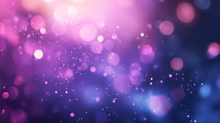 Purple bokeh lights with soft glowing effect, abstract decorative background