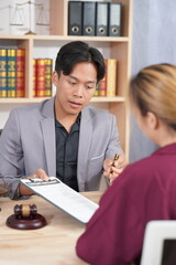 Meetings Business lawyers work hard on legal matters in the courtroom. To help customers or experts and clients discuss court issues or the justice process in meetings. legal matters