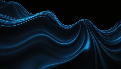 Fototapeta premium Abstract background of flowing blue waves 2
