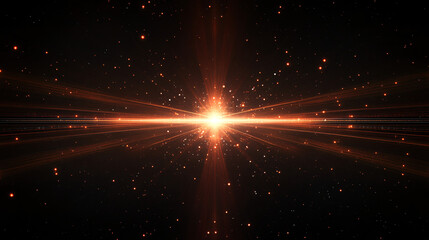 Obraz premium A dark abstract background with glowing particles floating over a rich brown, dynamic and mystical atmosphere.