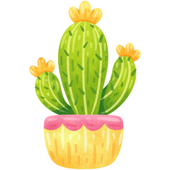 Hand Drawn Cute Cactus Illustration