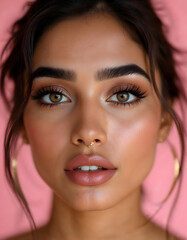 Fototapeta premium Close-up portrait of model.