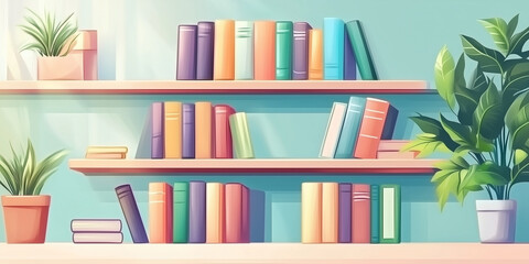 Books on White Background Isolated for Reading and Education Featuring Stack of Literature for Knowledge and Learning






