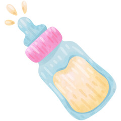 Hand Drawn Cute Baby Bottle Illustration