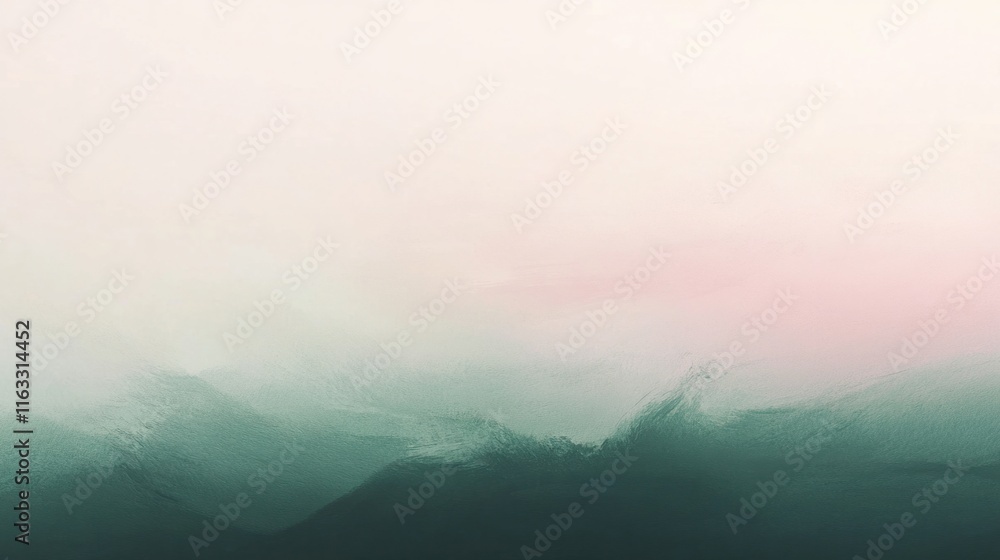 Poster a calming pastel gradient of dusty rose and pale sage green, creating a soft and serene visual effec