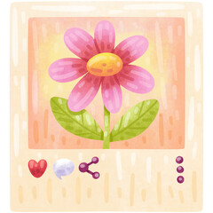 Hand Drawn Cute Gallery Illustration