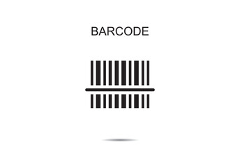 Barcode icons vector illustration on background