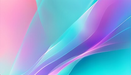 Obraz premium Bright Cyan and Pale Violet Abstract Gradient with Smooth Waves and Soft Colors