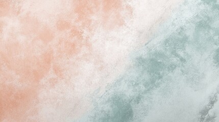 Fototapeta premium A serene dusty pastel background featuring muted tones of peach, mint green, and pale blue in a subtle gradient